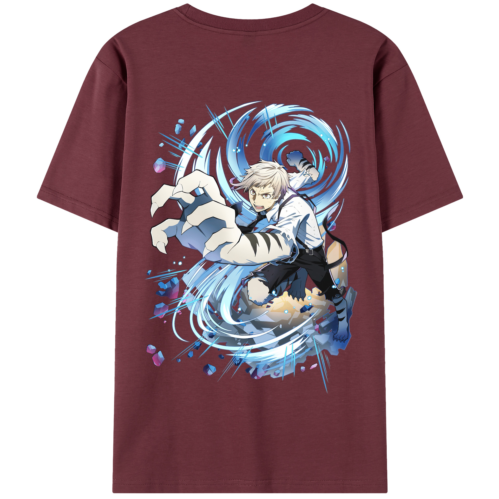 （画像用） 文豪ストレイドッグス Bungo Stray Dogs 綿100％半袖Tシャツ（背面プリント）